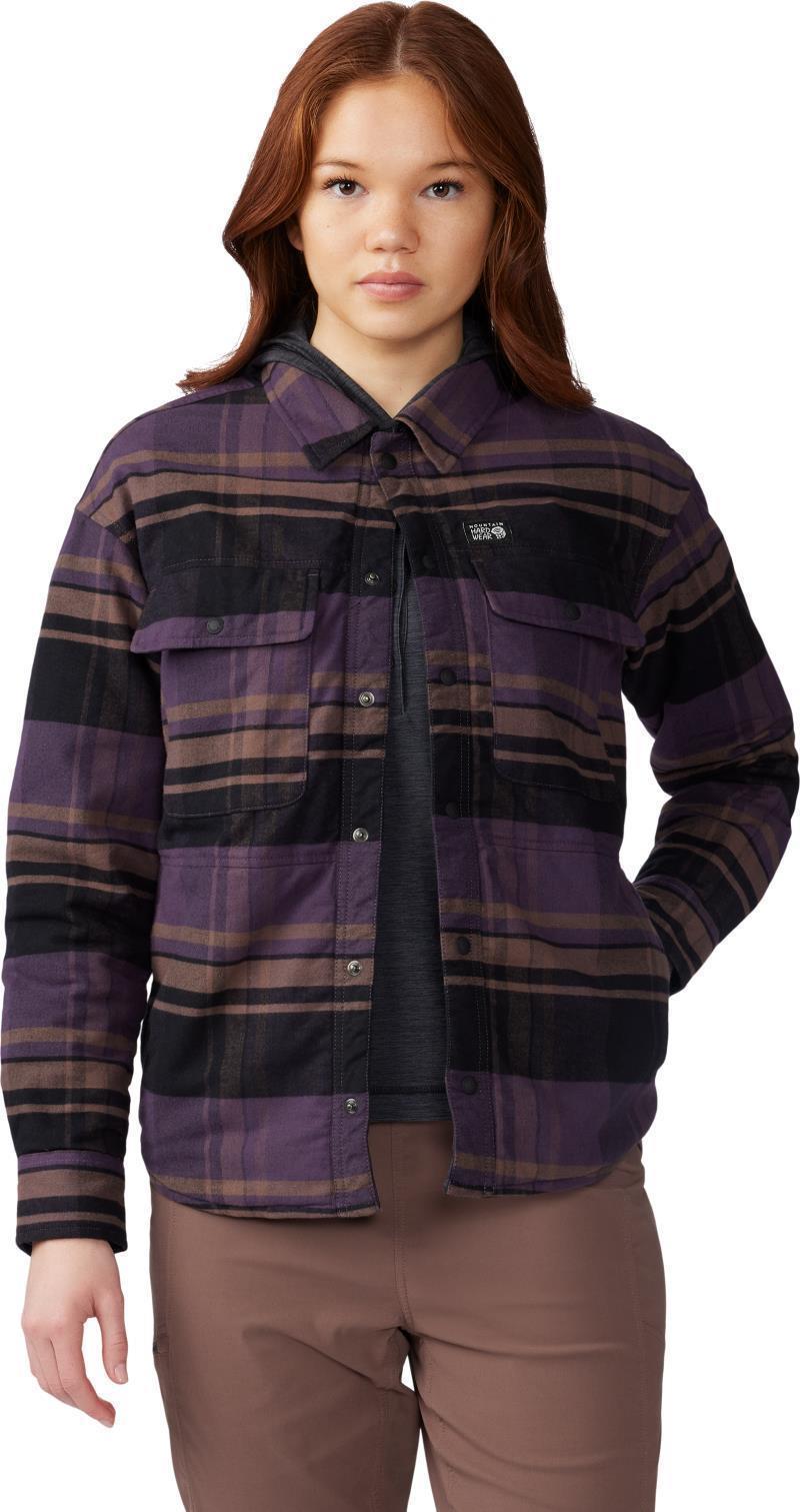 Dolores Insulated Flannel Shacket - Womens - Blurple 2