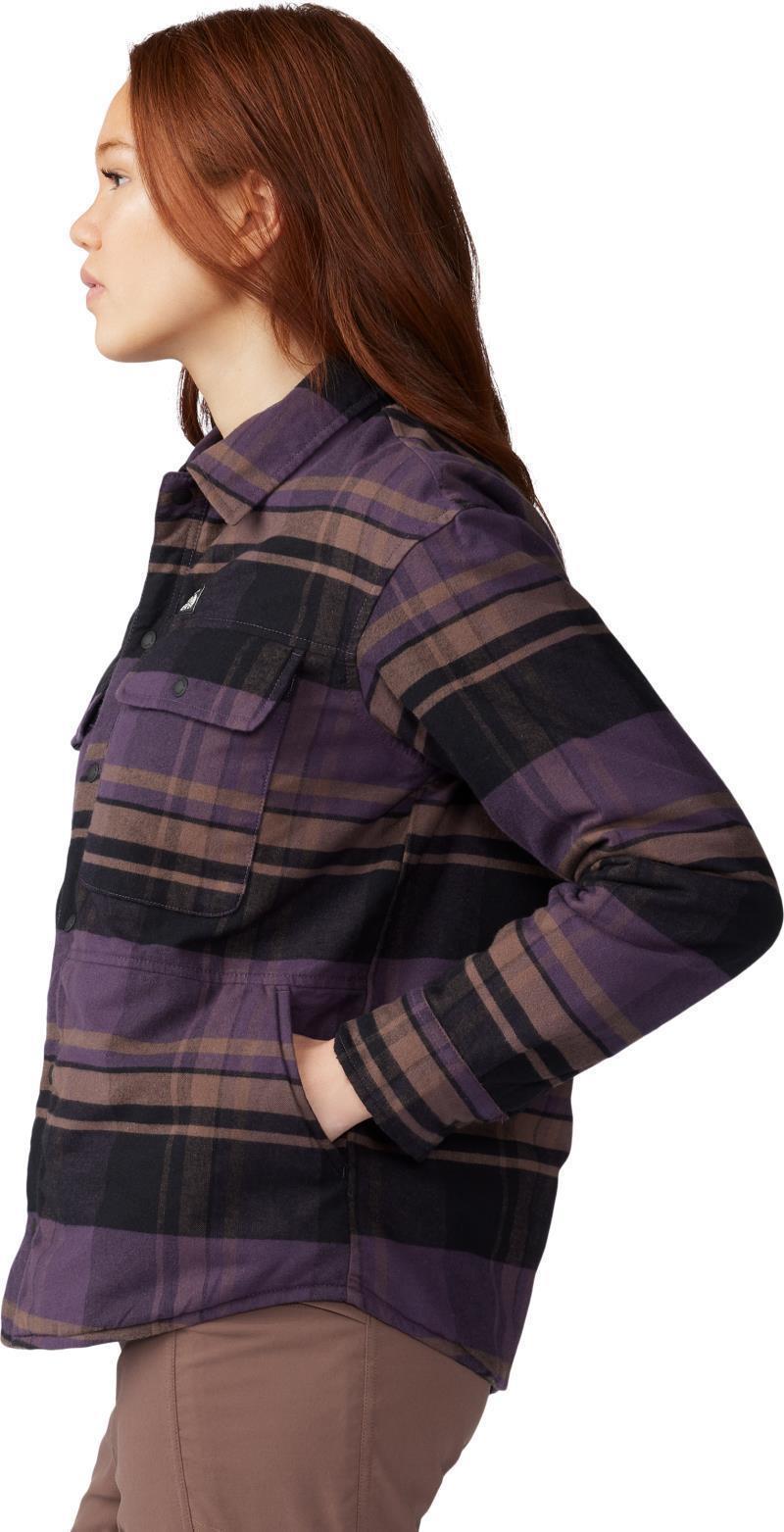 Dolores Insulated Flannel Shacket - Womens - Blurple 3