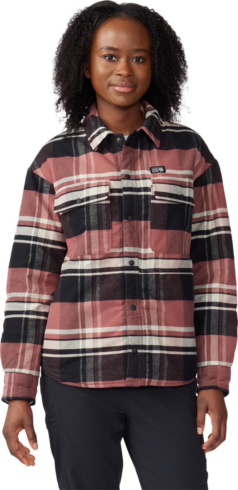 Dolores Insulated Flannel Shacket - Womens - Clay Earth 1
