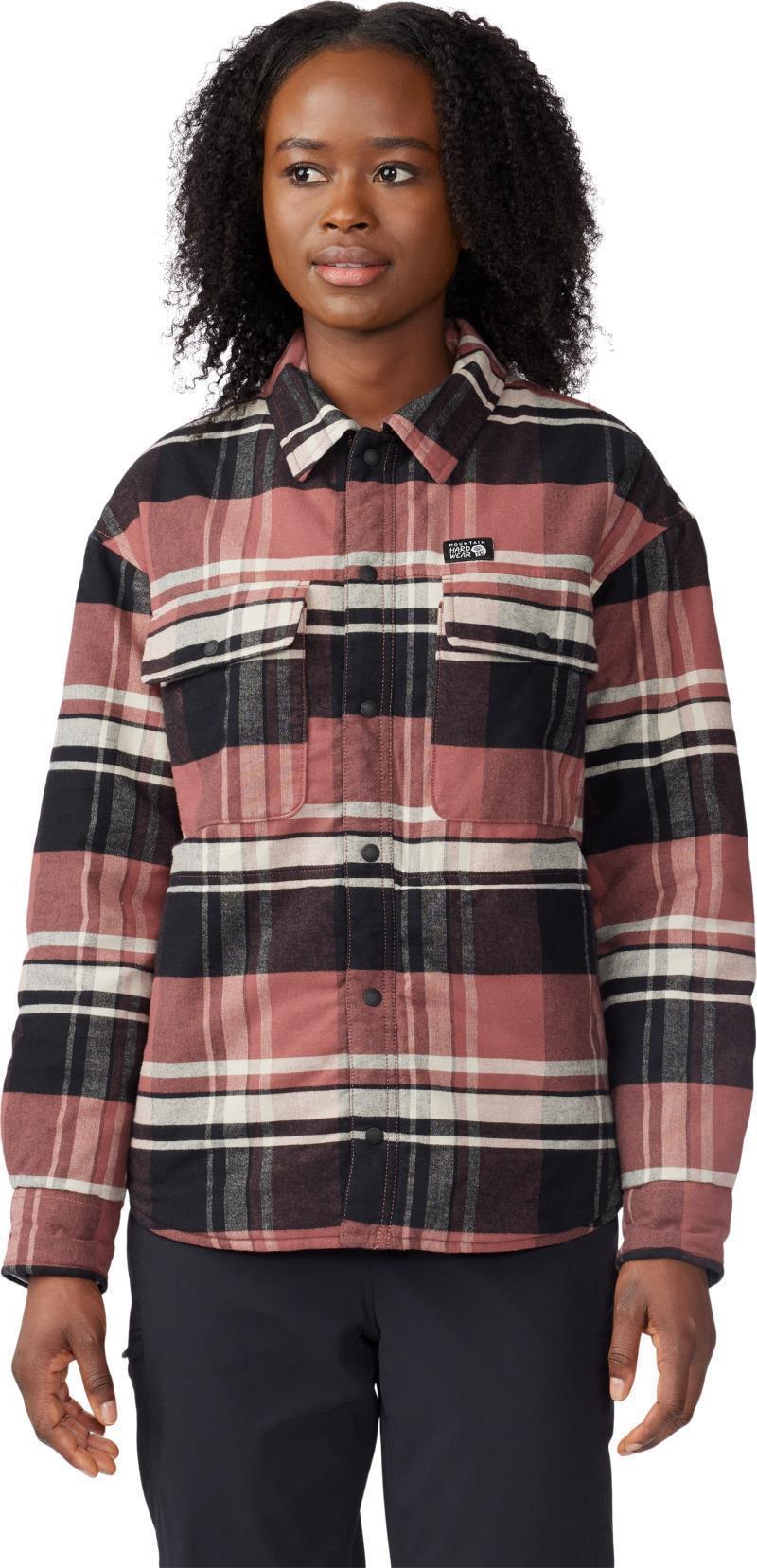 Dolores Insulated Flannel Shacket - Womens - Clay Earth 2