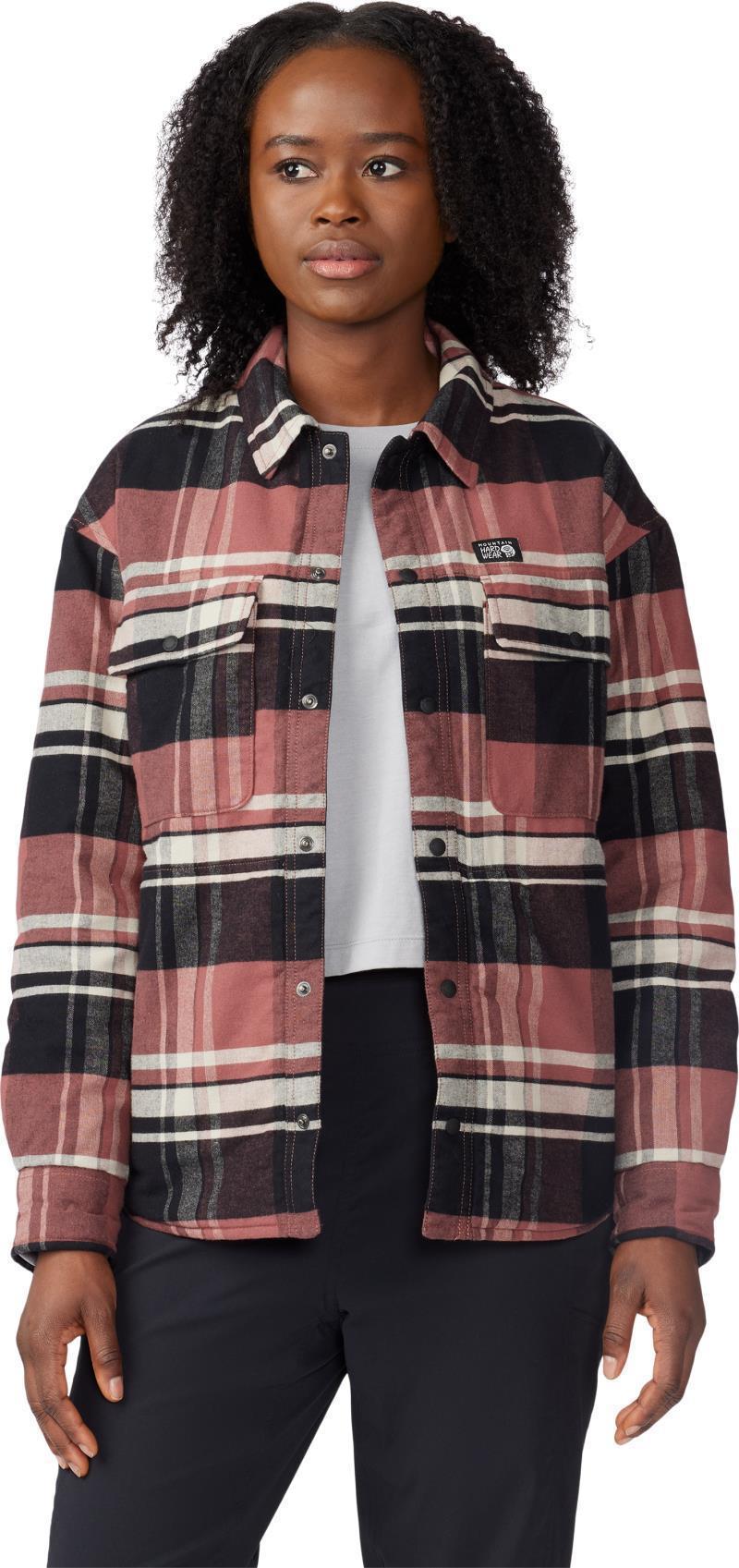 Dolores Insulated Flannel Shacket - Womens - Clay Earth 5