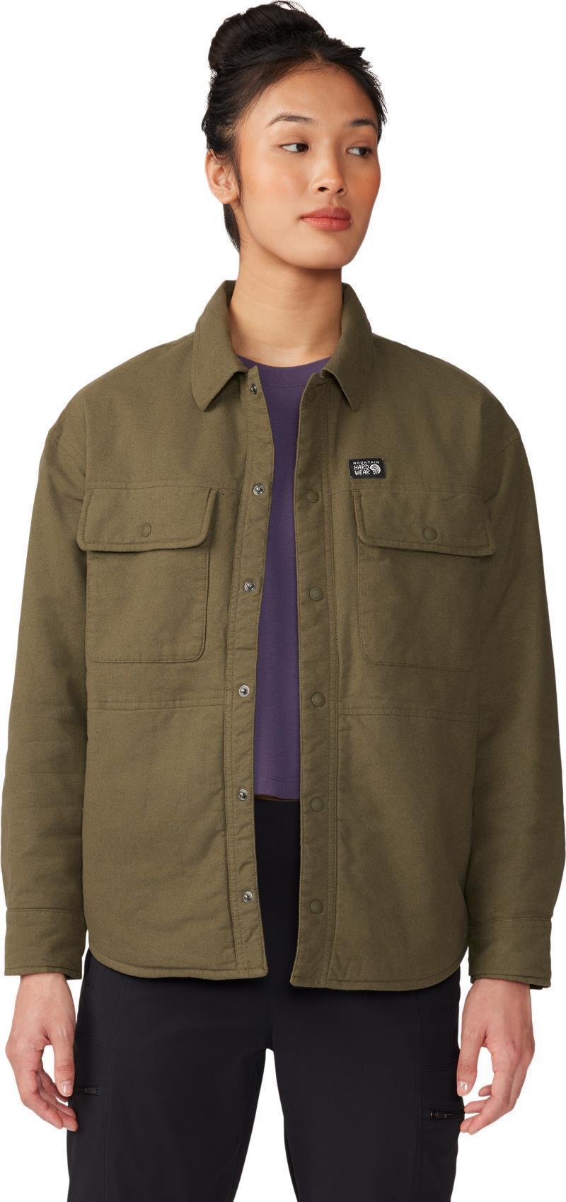 Dolores Insulated Flannel Shacket - Womens - Dark Pine 4