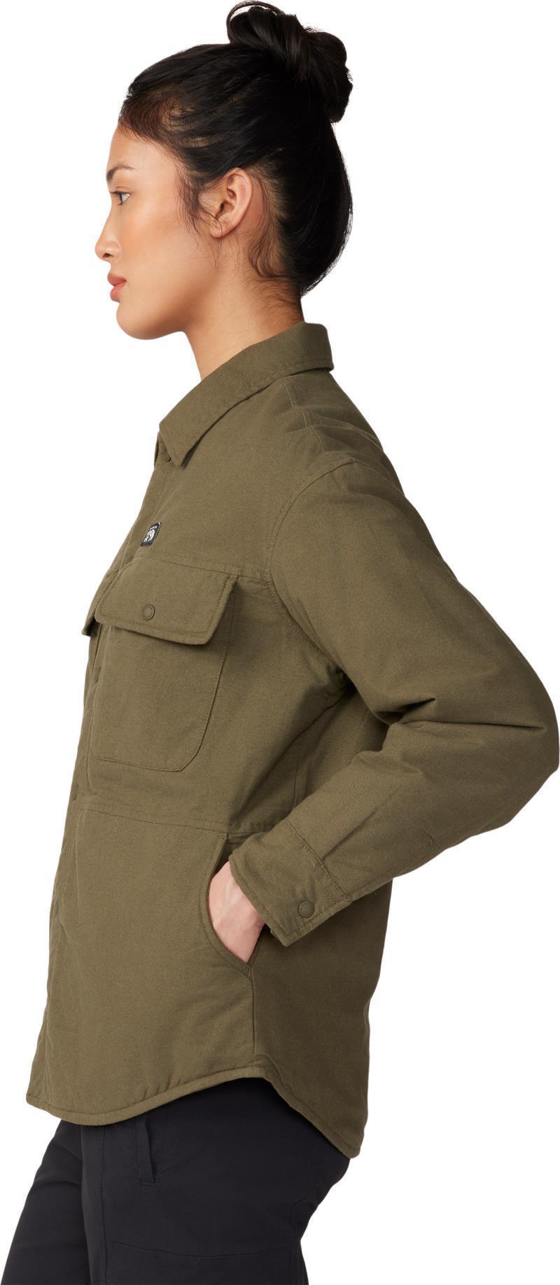 Dolores Insulated Flannel Shacket - Womens - Dark Pine 5