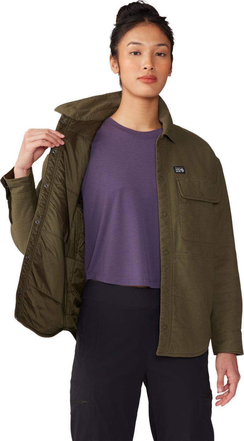 Dolores Insulated Flannel Shacket - Womens - Dark Pine 7