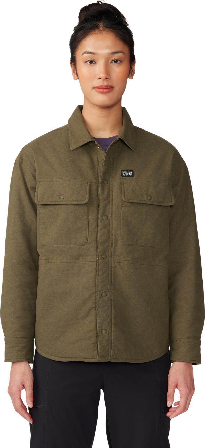 Dolores Insulated Flannel Shacket - Womens - Dark Pine 2