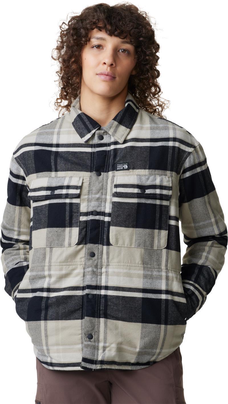 Dolores Insulated Flannel Shacket - Womens - Oyster Shell 2