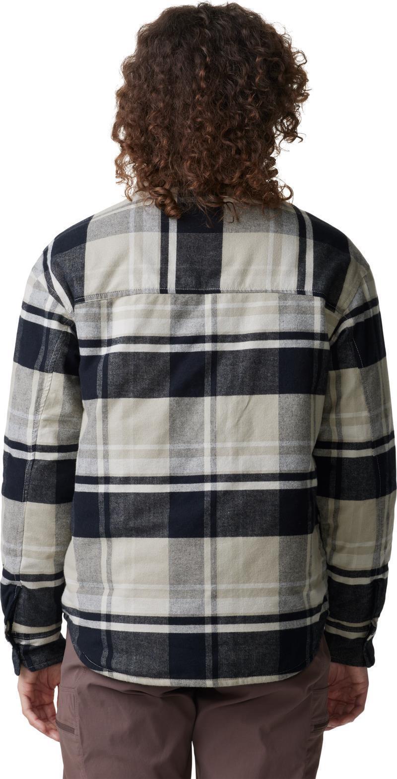 Dolores Insulated Flannel Shacket - Womens - Oyster Shell 5