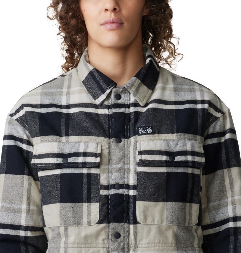 Dolores Insulated Flannel Shacket - Womens - Oyster Shell 7