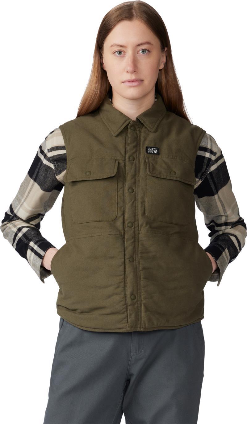 Dolores Insulated Flannel Vest - Womens - Dark Pine 1