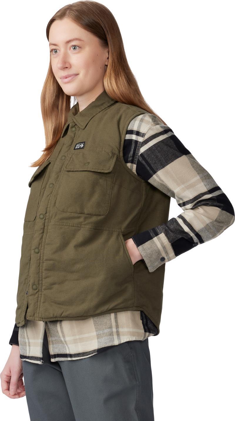 Dolores Insulated Flannel Vest - Womens - Dark Pine 3