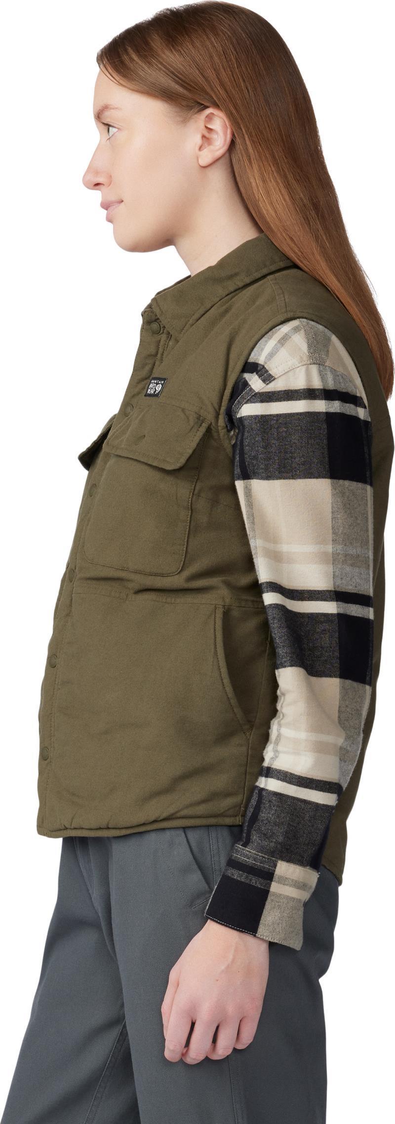 Dolores Insulated Flannel Vest - Womens - Dark Pine 4