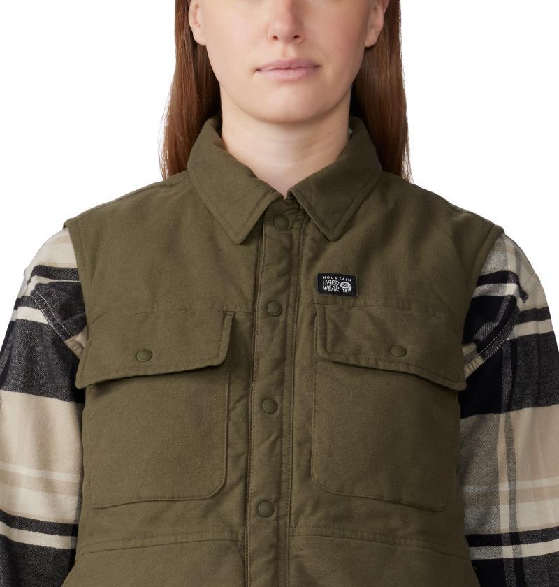 Dolores Insulated Flannel Vest - Womens - Dark Pine 6