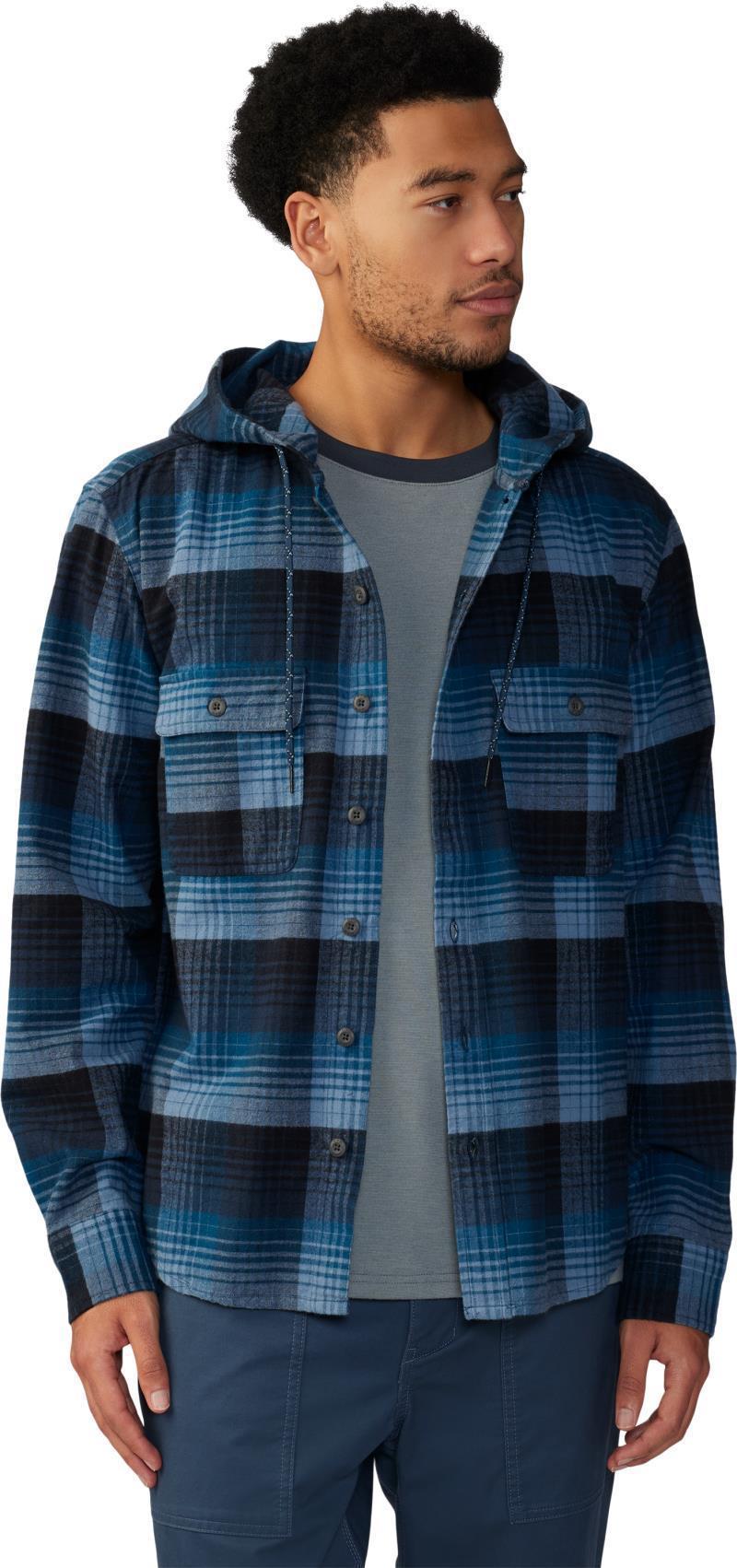 Dusk Creek LS Hooded Shirt - Mens - Hardwear Navy Glass House Plaid 2