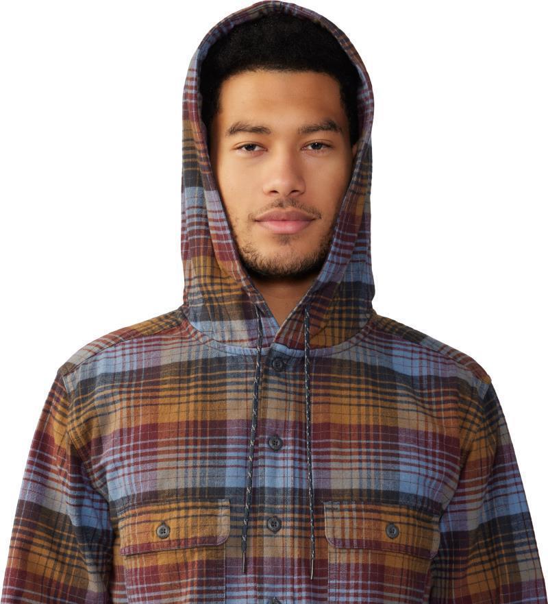 Dusk Creek LS Hooded Shirt - Mens - Washed Raisin Glass House Plaid 5