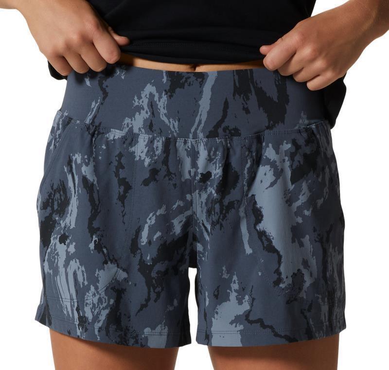 Dynama/2 Shorts, Long - Womens - Blue Slate Crag Camo Print 1