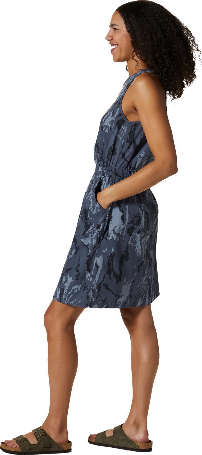 Dynama/2 Tank Dress - Blue Slate Crag Camo Print 2