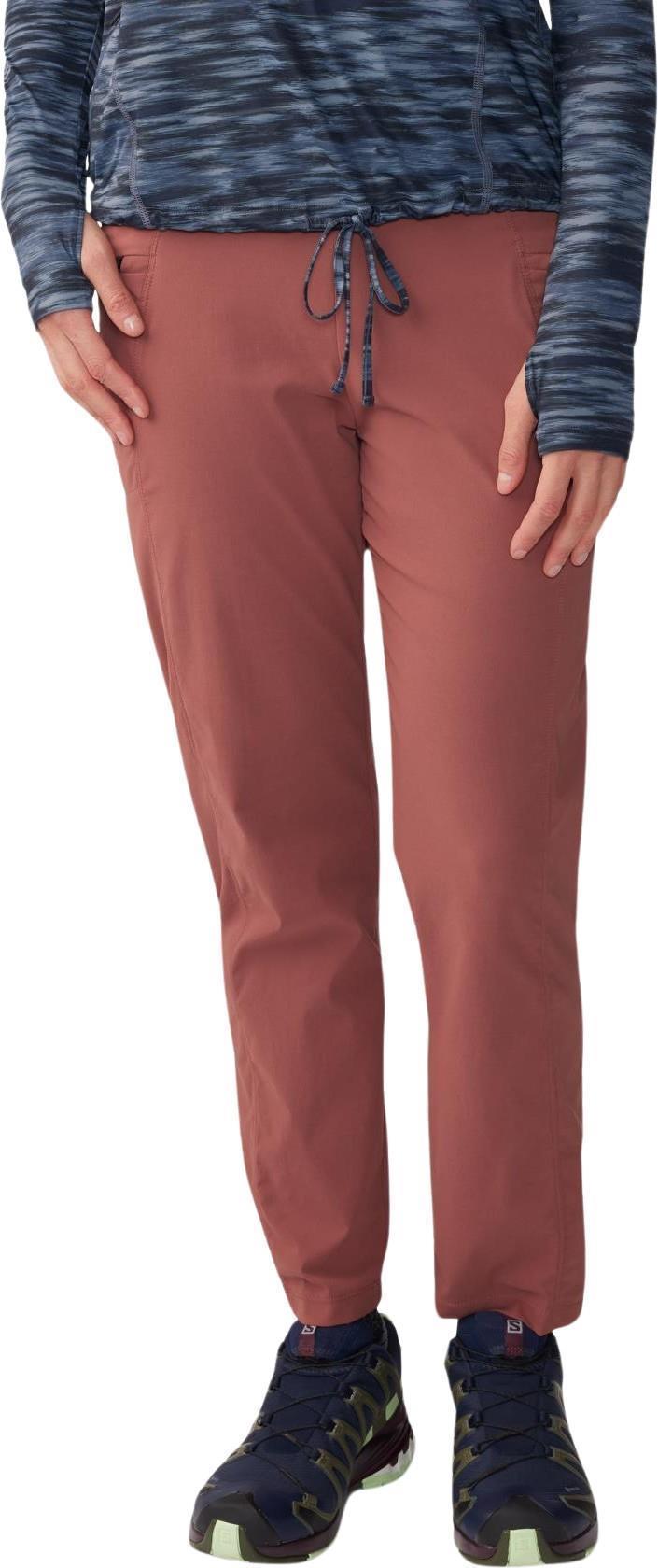 Dynama High Rise Ankle Pants - Womens - Clay Earth 1