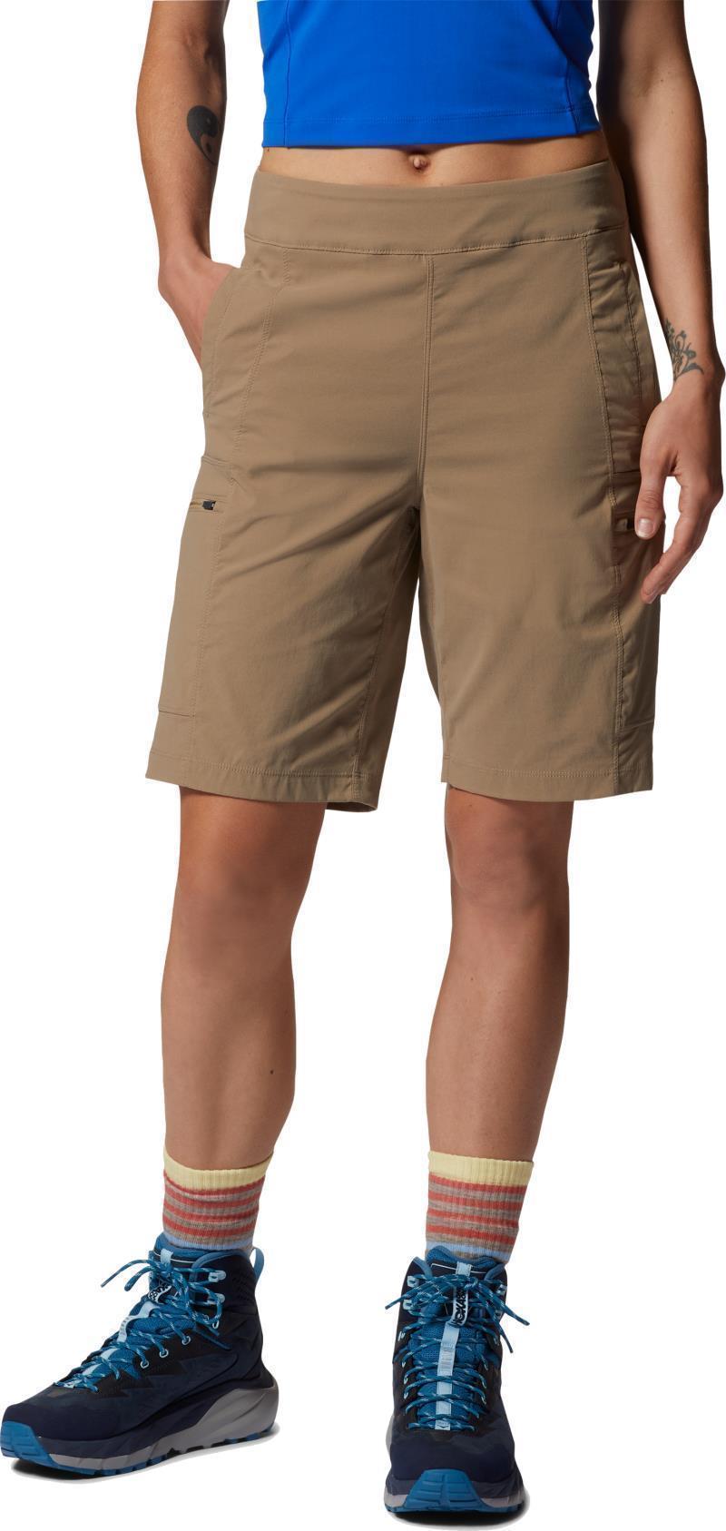 Dynama High Rise Bermuda Shorts, 9" Inseam - Womens - Khaki 3