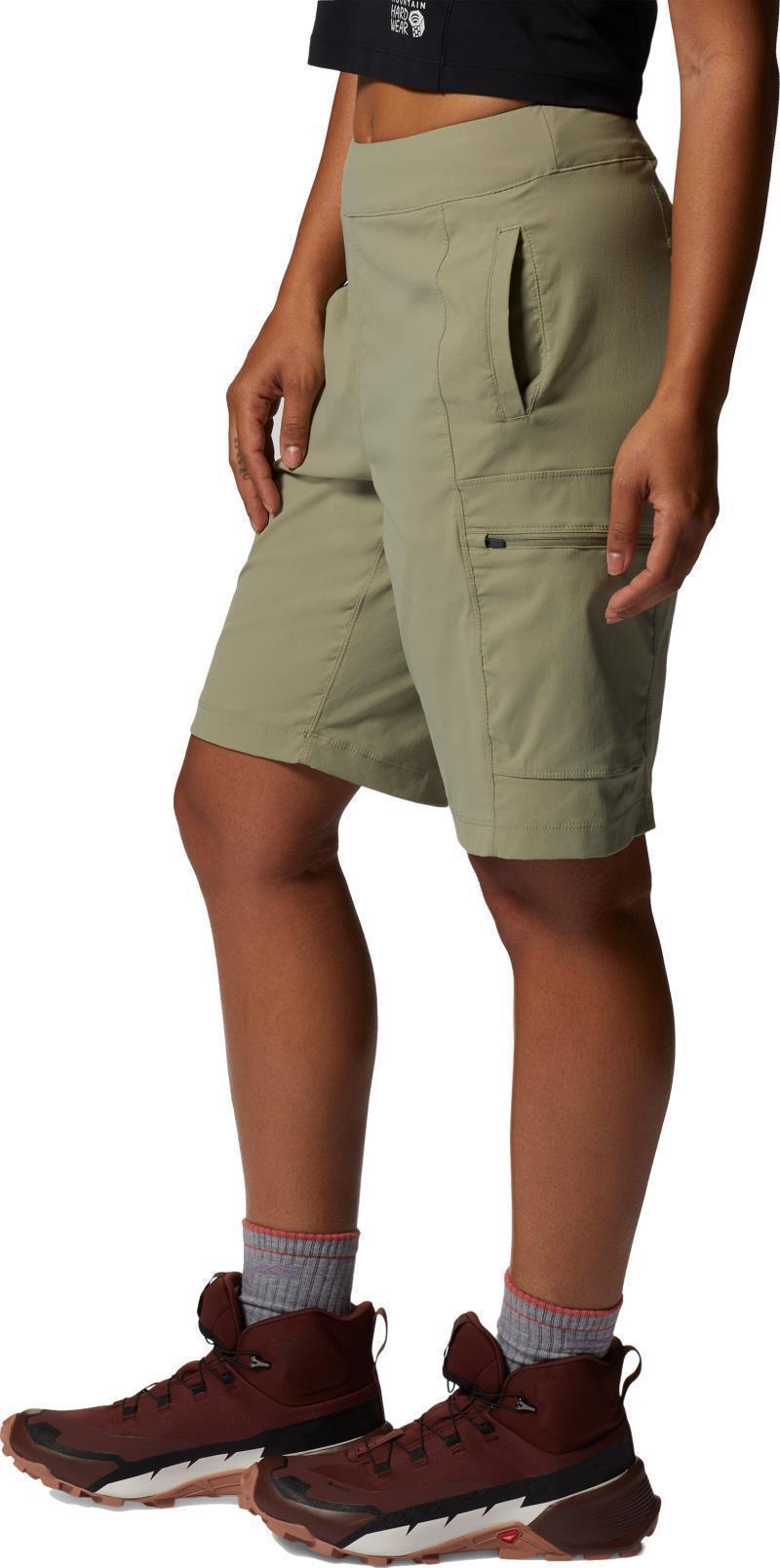 Dynama High Rise Bermuda Shorts, 9" Inseam - Womens - Mantis Green 3