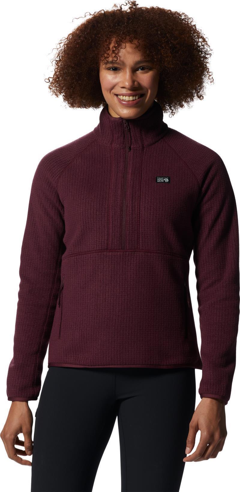 Explore Fleece Half Zip - Womens - Cocoa Red 1