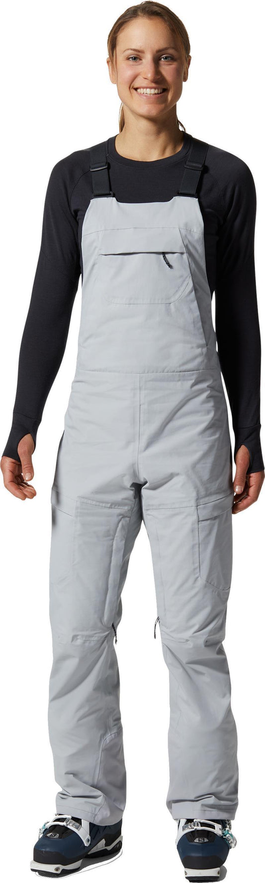 Firefall/2 Bib, Short - Womens - Glacial 1