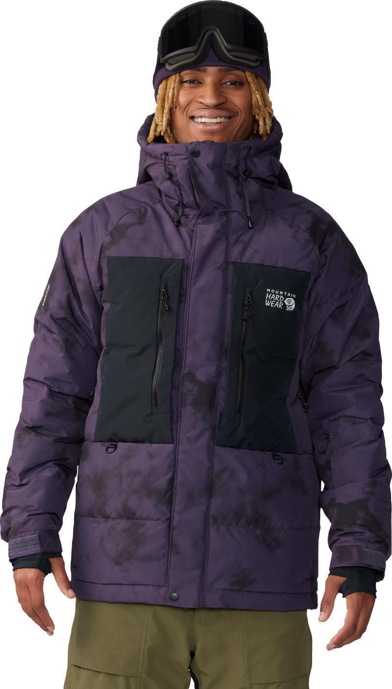 First Tracks Down Jacket - Mens - Blurple Ice Dye Print 1