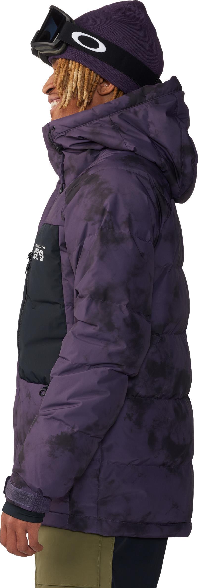 First Tracks Down Jacket - Mens - Blurple Ice Dye Print 2