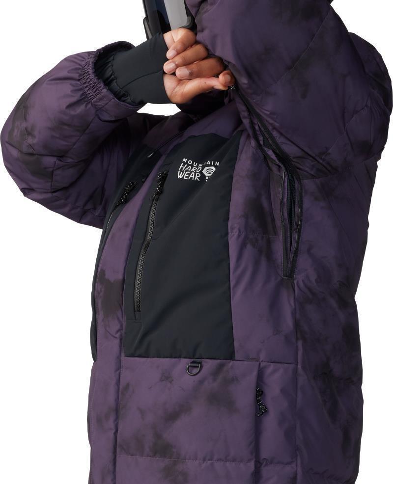 First Tracks Down Jacket - Mens - Blurple Ice Dye Print 5