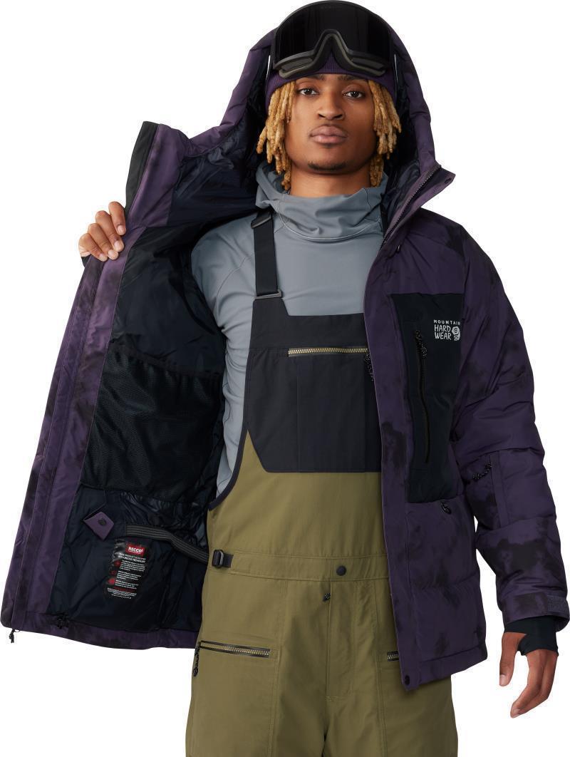 First Tracks Down Jacket - Mens - Blurple Ice Dye Print 7
