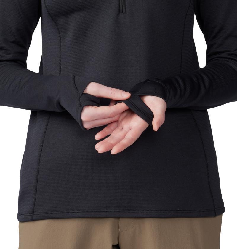 Glacial Trail Half Zip - Womens - Black 5