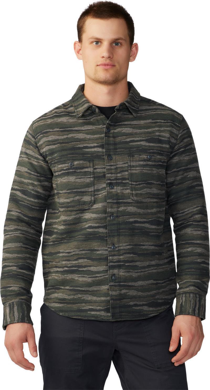 Granite Peak LS Flannel Shirt - Mens - Black Spruce Landscape Print 1