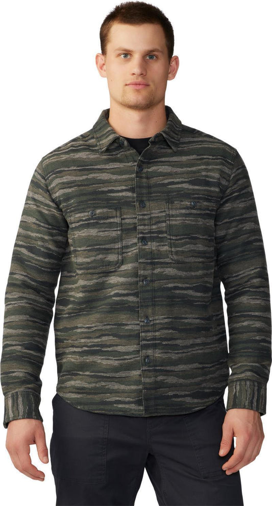 Granite Peak LS Flannel Shirt - Mens - Black Spruce Landscape Print 1