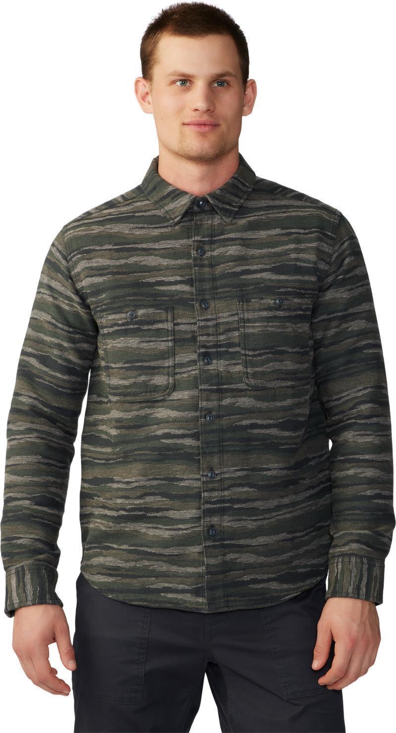 Granite Peak LS Flannel Shirt - Mens - Black Spruce Landscape Print 2