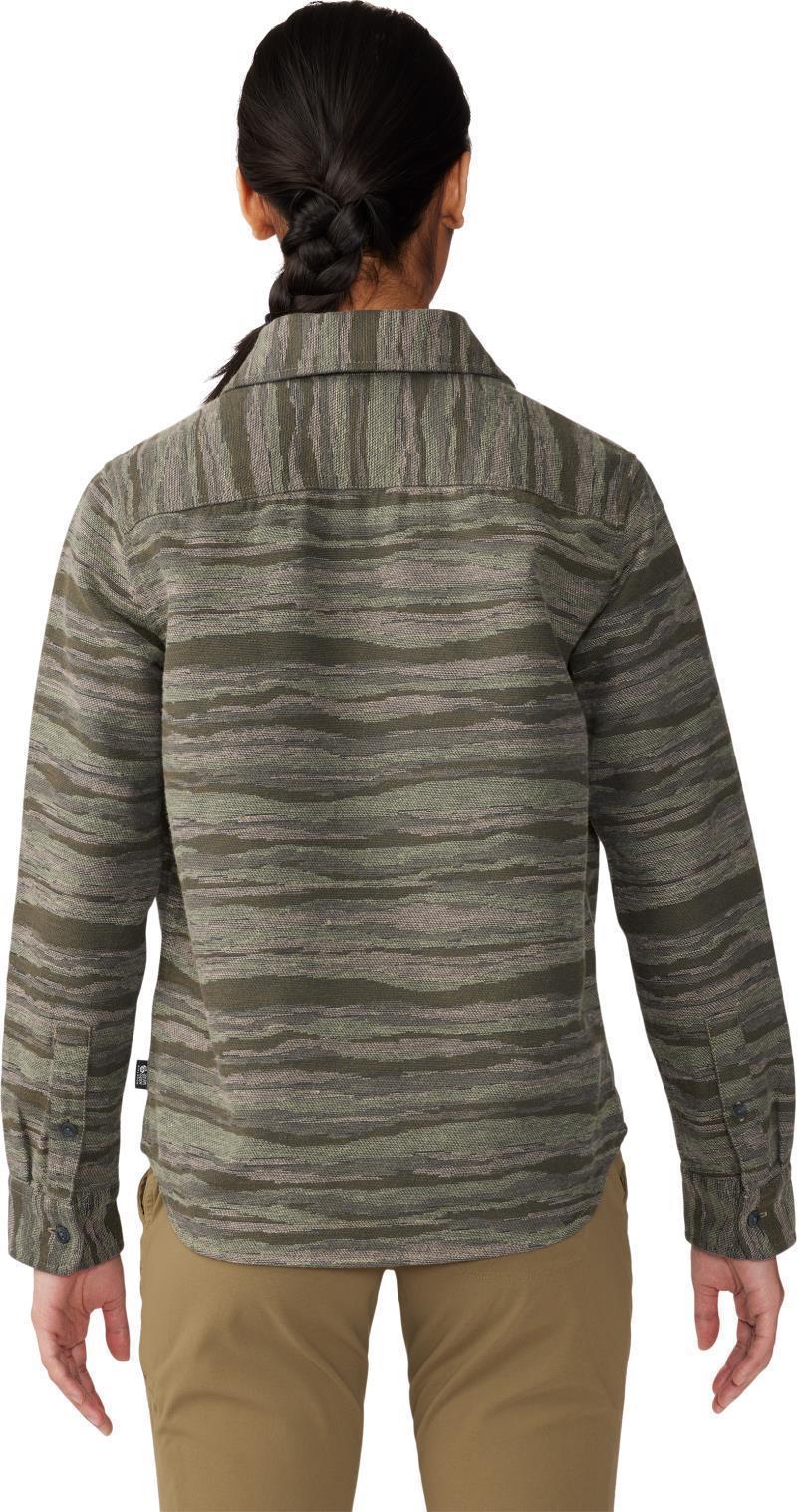 Granite Peak LS Flannel Shirt - Womens - Stone Green Landscape Jacquard 4