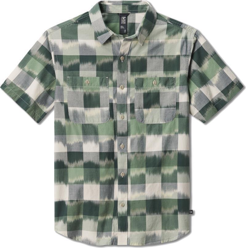 Grove Hide Out SS Shirt - Mens - Black Spruce IKAT 3 YD Plaid 1