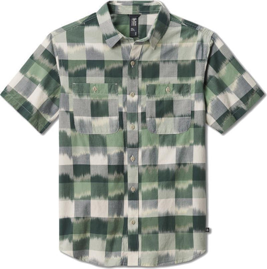 Grove Hide Out SS Shirt - Mens - Black Spruce IKAT 3 YD Plaid 1
