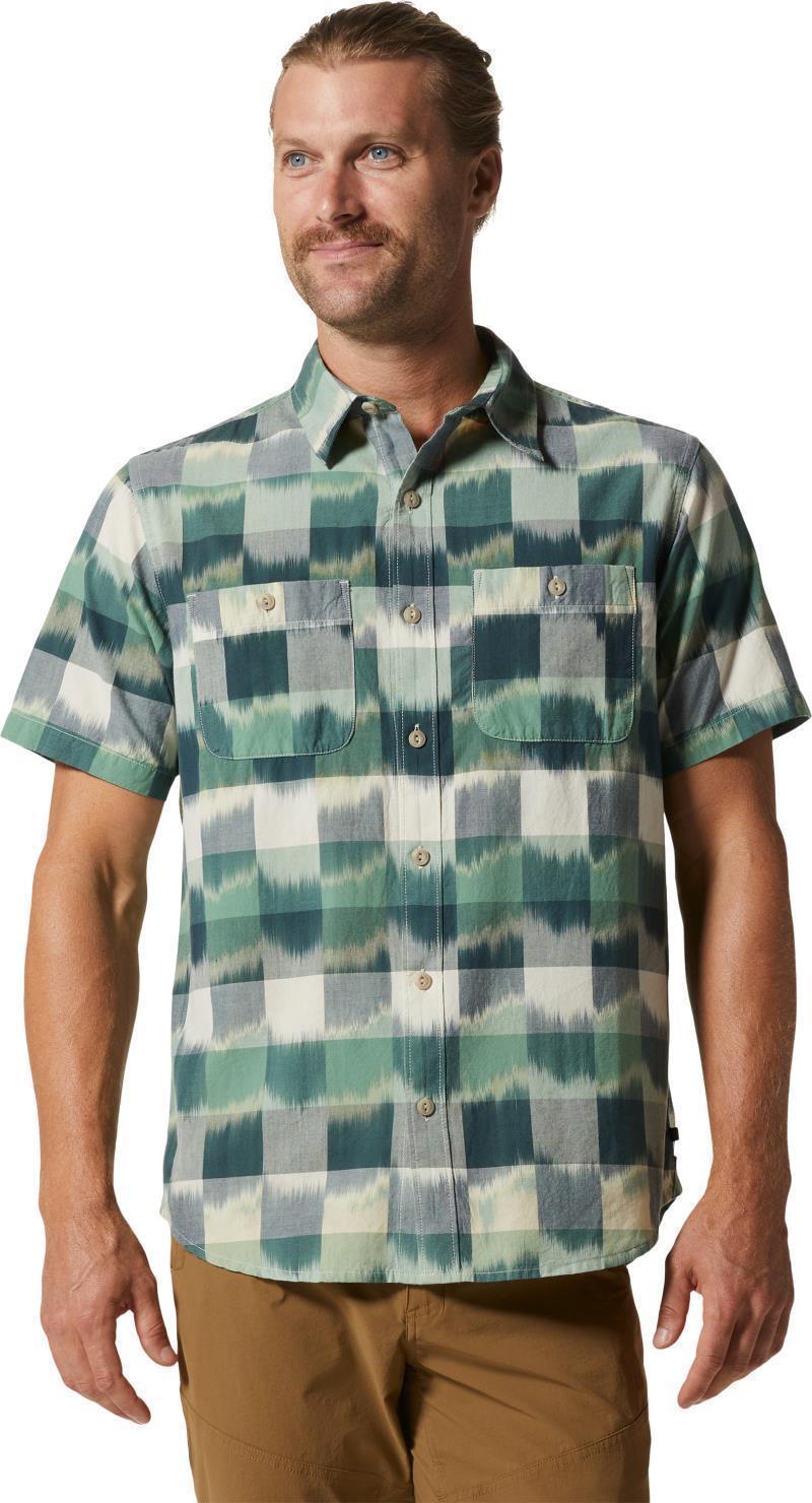 Grove Hide Out SS Shirt - Mens - Black Spruce IKAT 3 YD Plaid 2