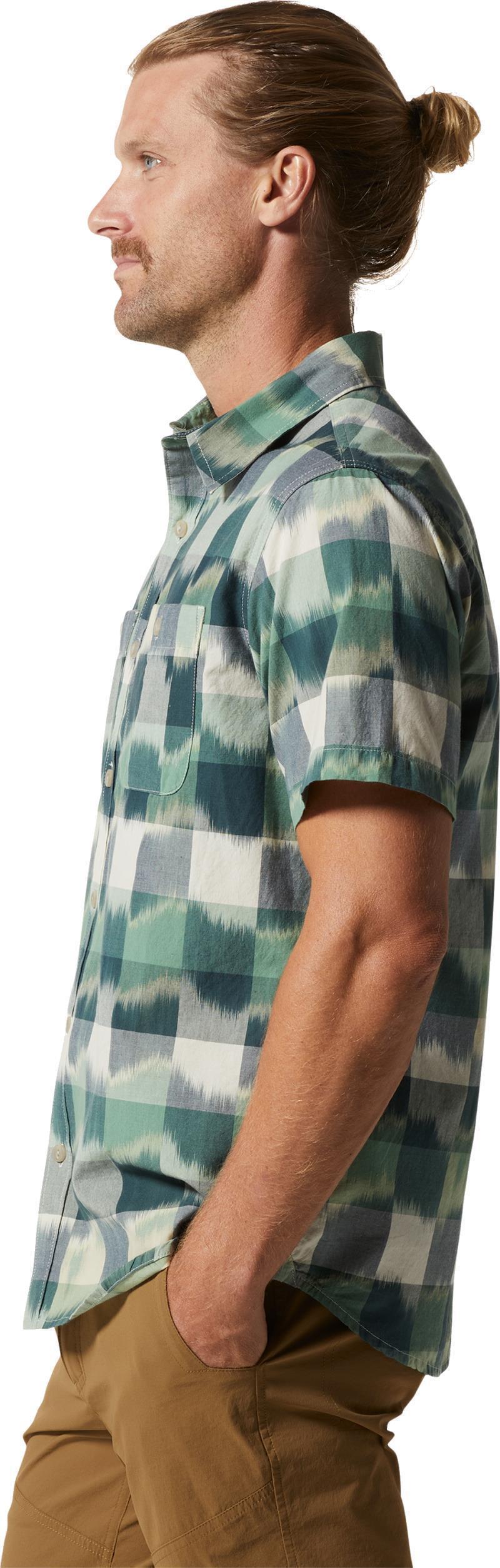 Grove Hide Out SS Shirt - Mens - Black Spruce IKAT 3 YD Plaid 3
