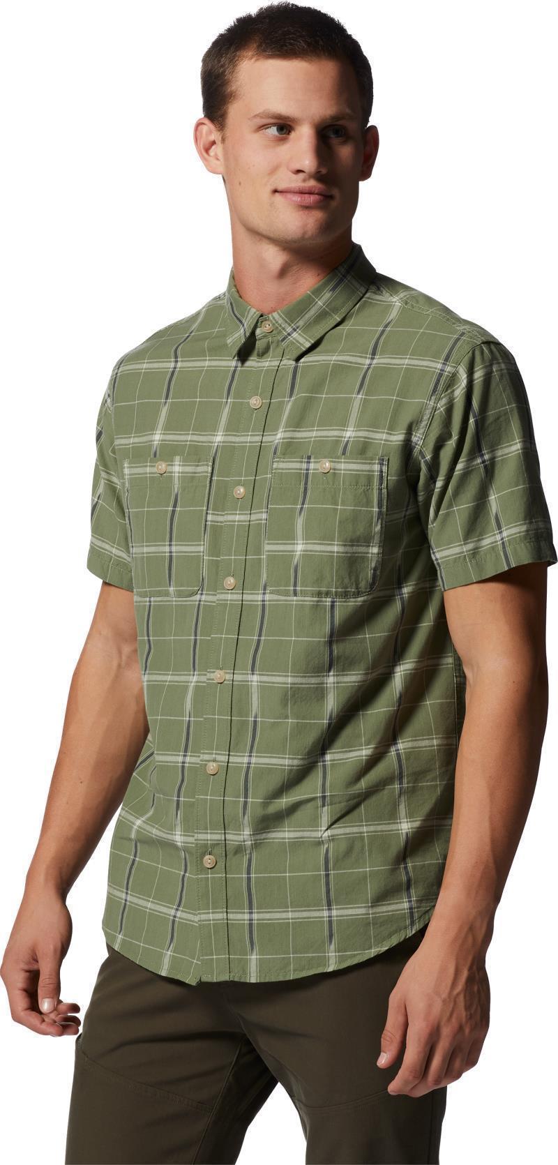 Grove Hide Out SS Shirt - Mens - Field Windowpane Ikat 2