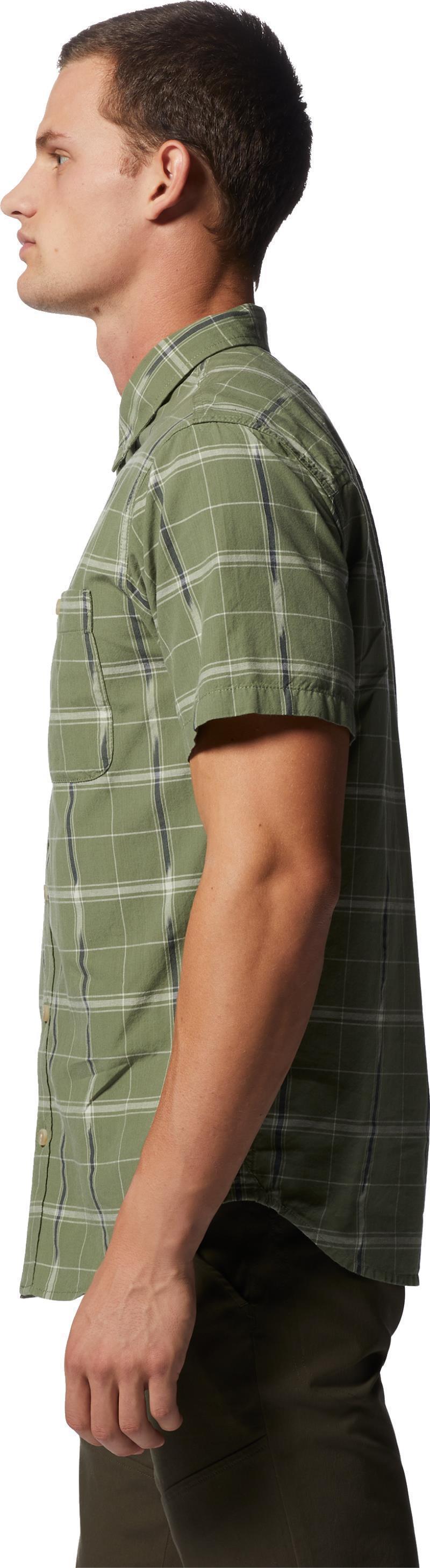Grove Hide Out SS Shirt - Mens - Field Windowpane Ikat 3