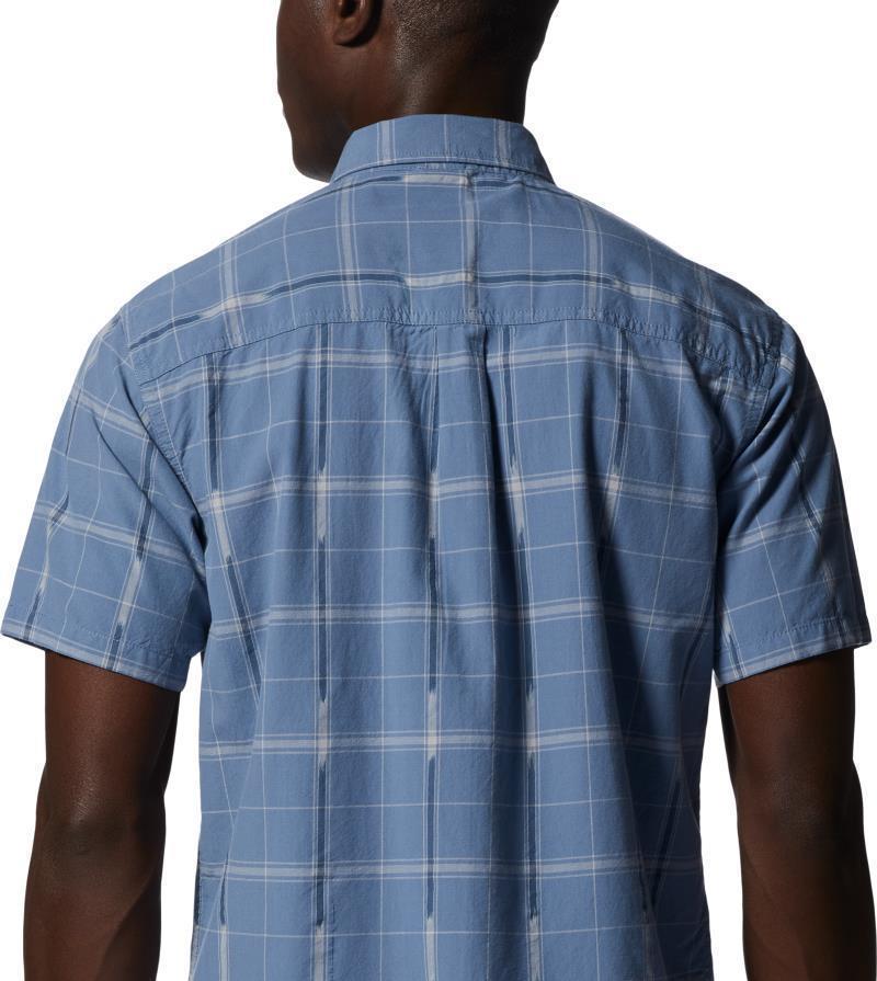 Grove Hide Out SS Shirt - Mens - Light Zinc Windowpane Ikat 5