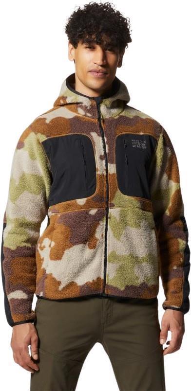 HiCamp Fleece Full Zip Hoody - Mens - Corozo Nut Pines Camo 1