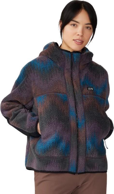 HiCamp Fleece Printed Hoody - Womens - Blurple Zig Zag Print 1