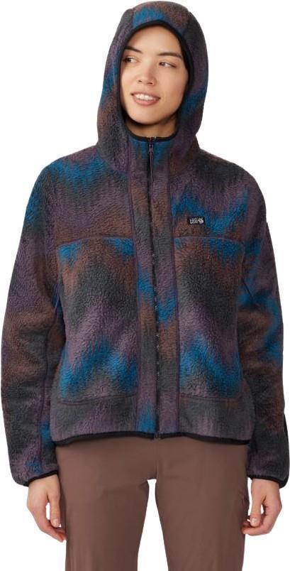 HiCamp Fleece Printed Hoody - Womens - Blurple Zig Zag Print 2