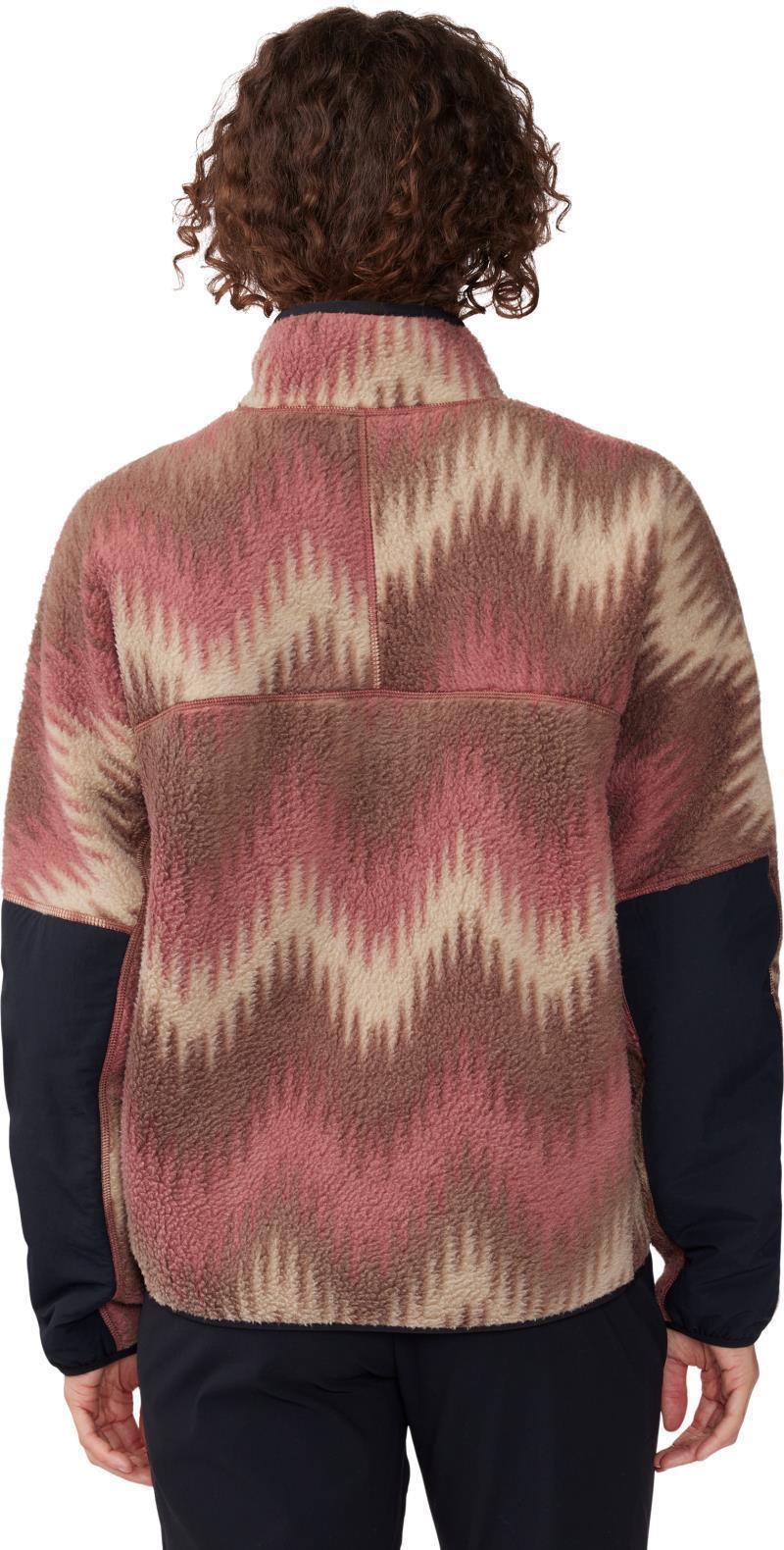 HiCamp Fleece Printed Pullover - Womens - Clay Earth Zig Zag Print 6