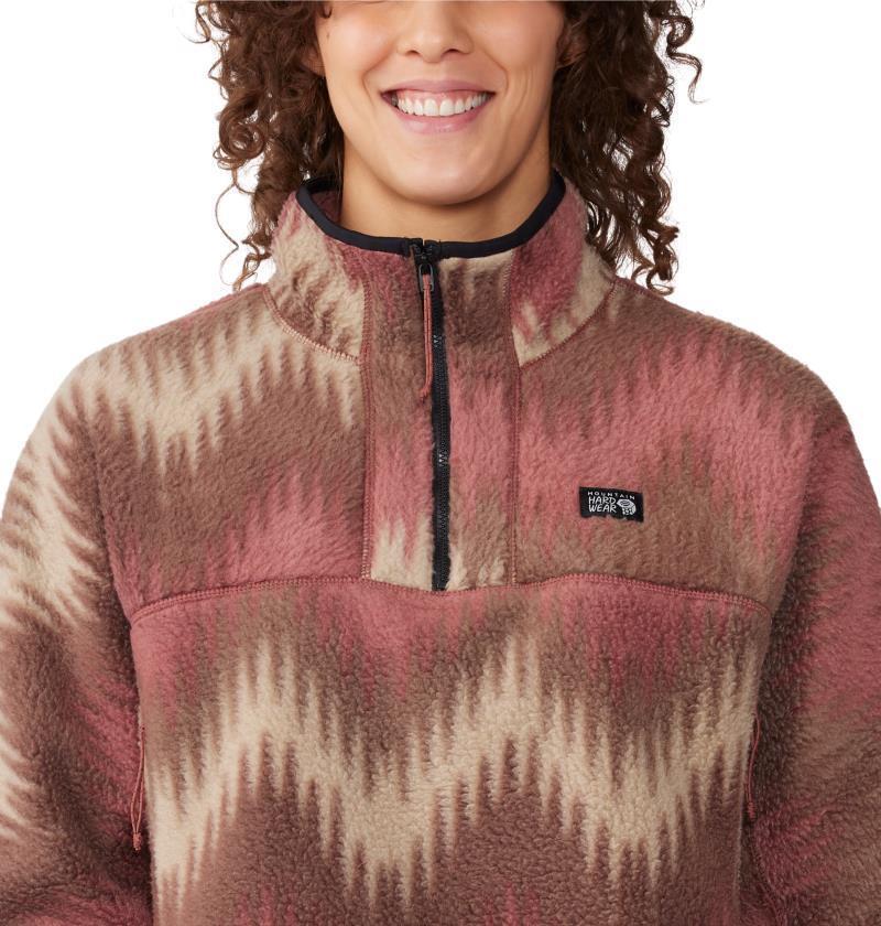 HiCamp Fleece Printed Pullover - Womens - Clay Earth Zig Zag Print 7
