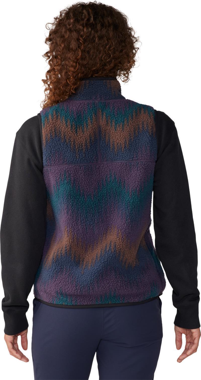 HiCamp Fleece Printed Vest - Womens - Blurple Zig Zag Print 2