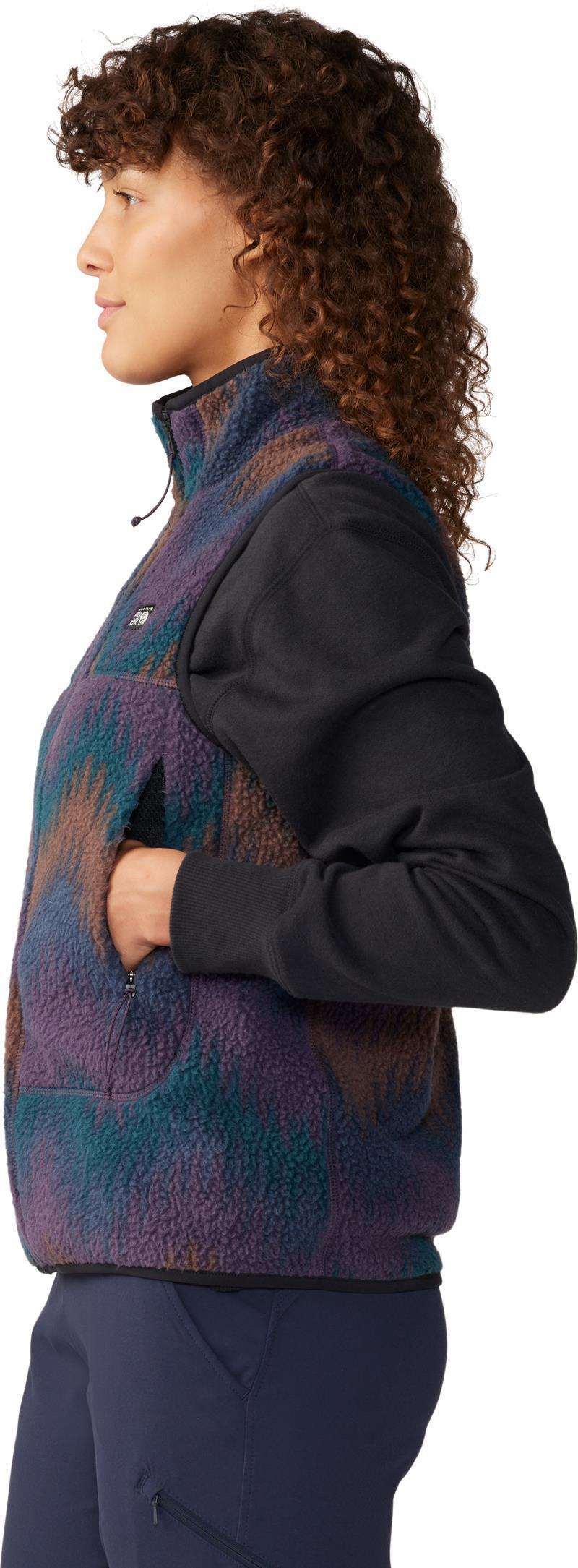 HiCamp Fleece Printed Vest - Womens - Blurple Zig Zag Print 4