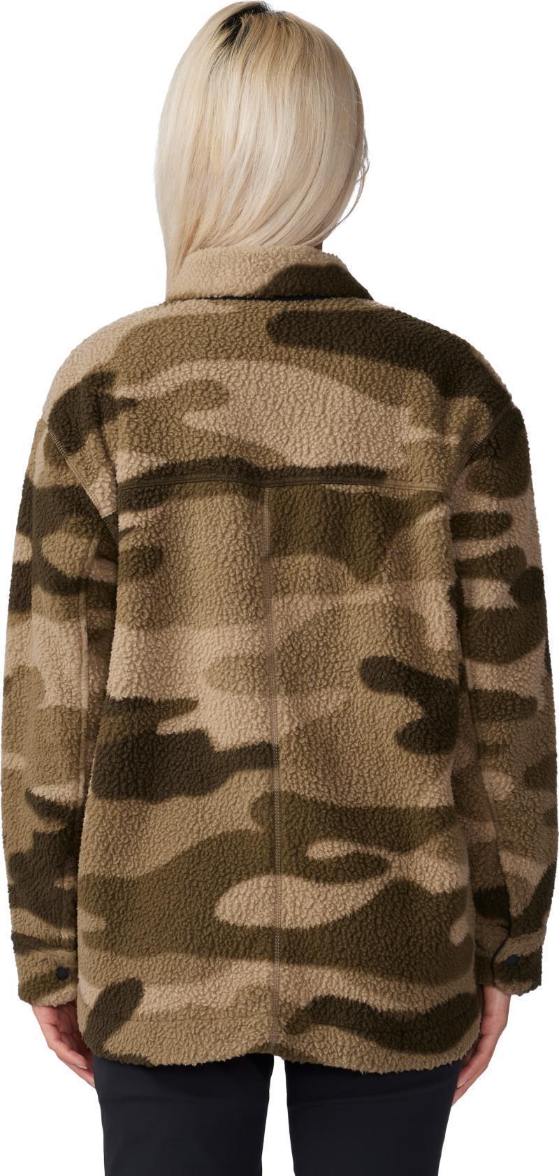 HiCamp Shacket - Womens - Darklands Calaveras Camo Print 4