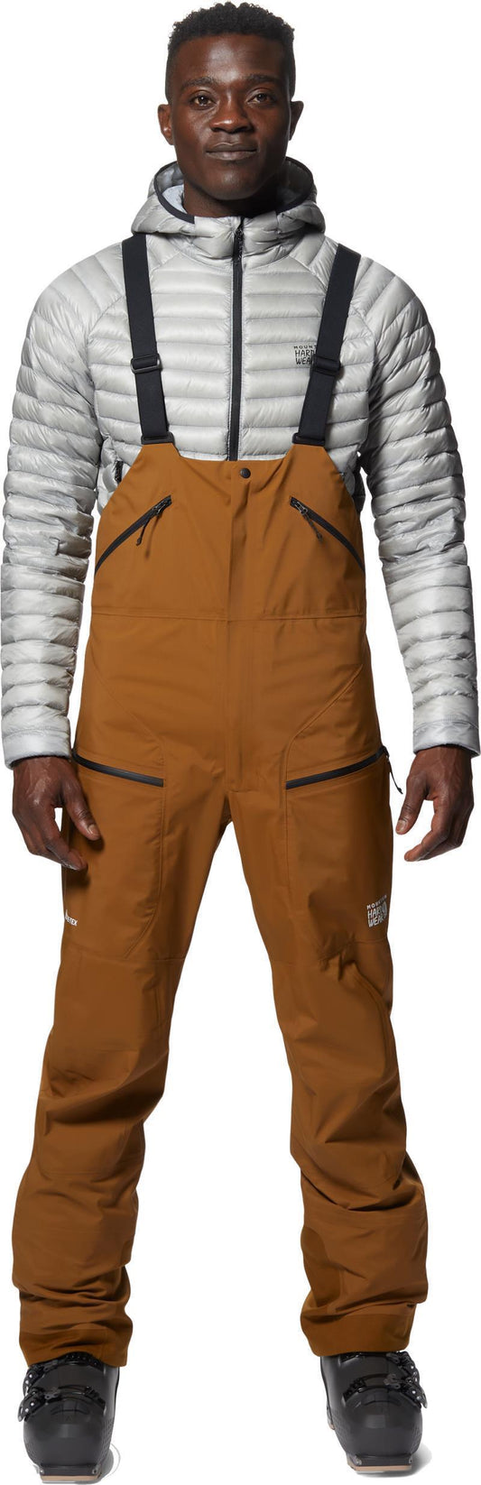 High Exposure GTX C-Knit Bib, Reg - Mens - Golden Brown 1
